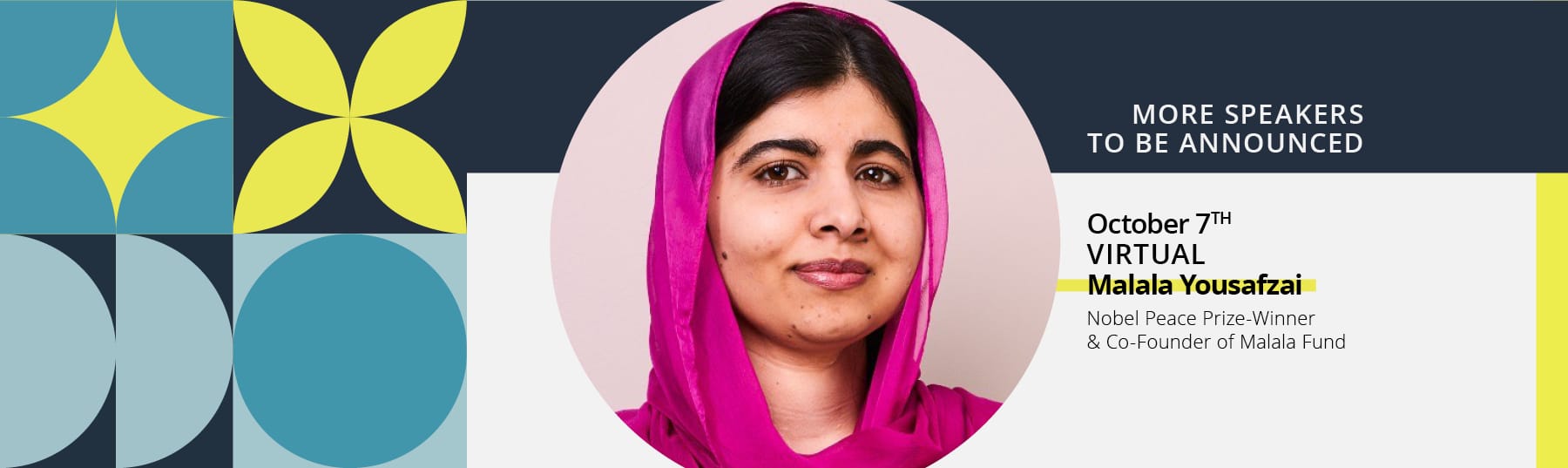 See 2022 virtual keynote speaker Malala Yousafzai on October 7th