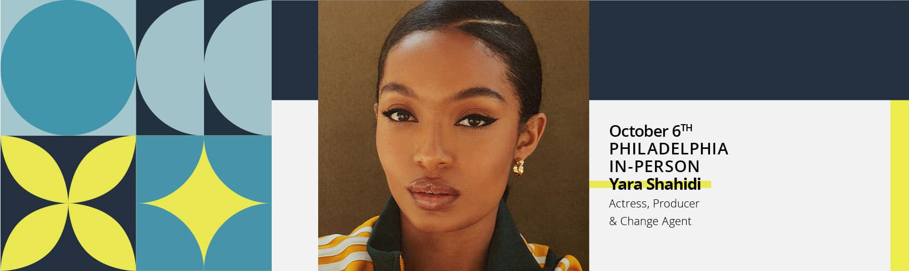 Join Yara Shahidi in-person on October 6th at the Pennsylvania Conference for Women