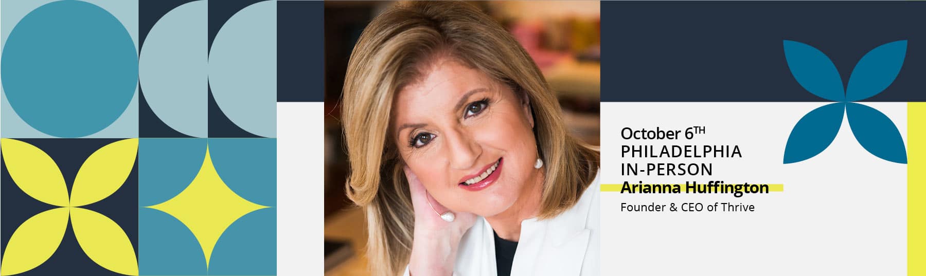 Join Arianna Huffington in-person on October 6th at the Pennsylvania Conference for Women