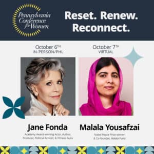 Присоединяйтесь к Джейн Фонде и Малале Юсуфзай на конференции PA для женщин 6 и 7 октября.