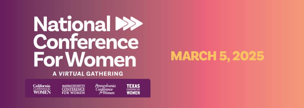 Save the date! The virtual National Conference for Women will be held March 5, 2025 online.